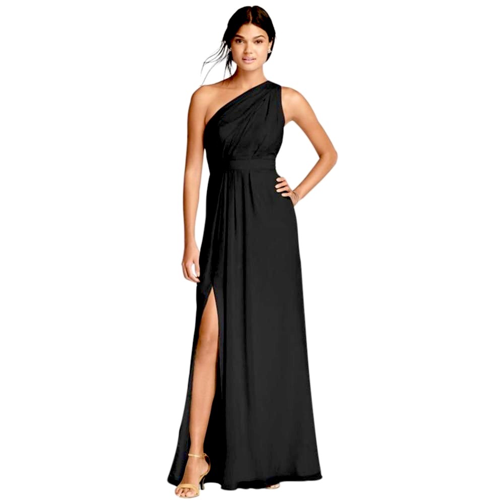 David’s Bridal One Shoulder Gown F18055